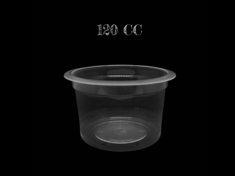 ถ้วยพลาสติกใส 120cc